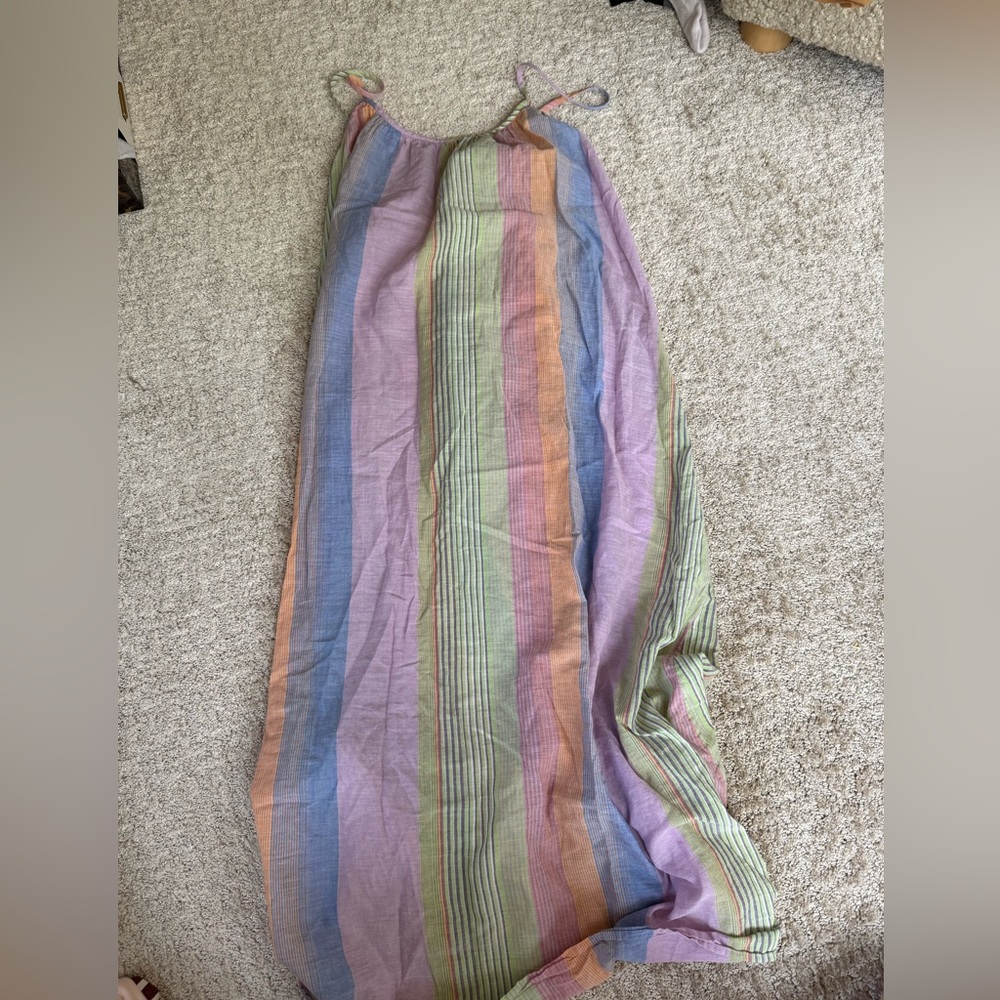 Multicolor Striped Maxi Dress